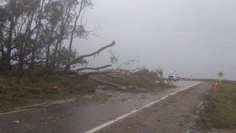 Foto: Policía Caminera. Situación de la mañana de este jueves en Cerro Largo.