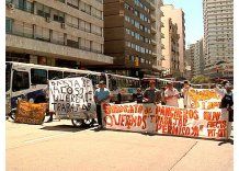 El sindicato de pancheros volvió a cortar 18 de julio