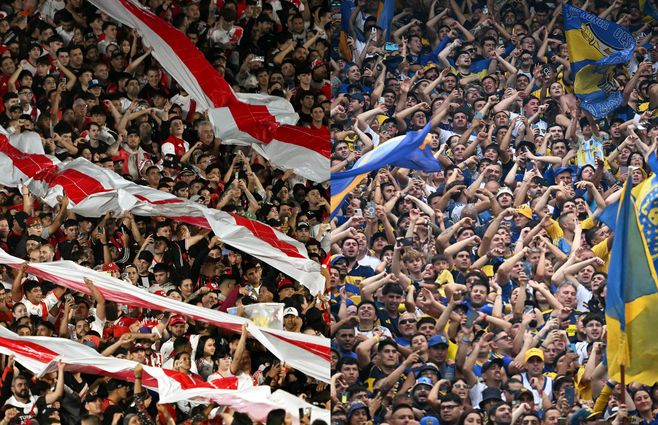 Fotos: AFP. River Plate vs. Boca Juniors.