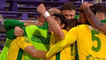 en un partido vibrante y de ida y vuelta, cerrito y plaza colonia empataron 3 a 3