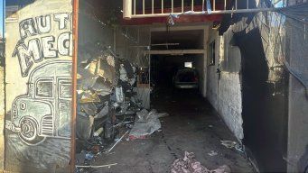 Foto: Subrayado. Taller en Nuevo París donde, según la Policía, desarman los autos robados.