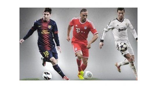 Leo Messi, Franck Ribery y Cristiano, aspirantes al Balón de Oro