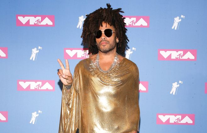 Lenny Kravitz en la pink carpet de los MTV Video Music Awards 2018