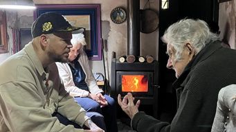 Residente y José Mujica. Foto: Instagram Pepe.Mujicaok
