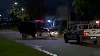 policia investiga disparos en el barrio marconi; en la escena se encontraron 14 casquillos