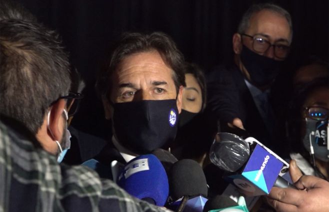 Lacalle Pou en Punta del Este.