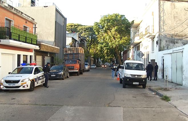 Foto: Subrayado. Escena del intento de homicidio, en barrio Reus.