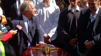 velatorio de juan andres ramirez en el palacio legislativo y sepelio en el cementerio central