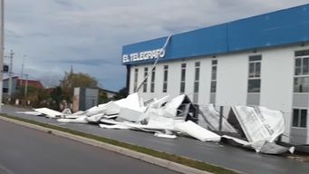 temporal en paysandu causo destrozos y volo techos de el telegrafo