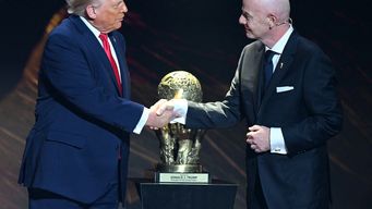 Trump e Infantino. Foto: AFP 