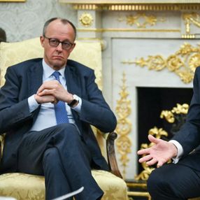 El canciller alemán Friedrich Merz junto al presidente estadounidense, Donald Trump. Foto: AFP El canciller alemán Friedrich Merz junto al presidente estadounidense, Donald Trump. Foto: AFP