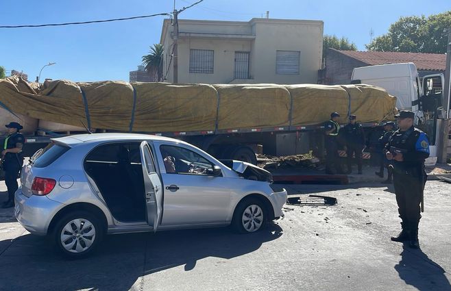 Foto: Paola Botti, periodista de Subrayado. El accidente ocurrió en la mañana de este miércoles.