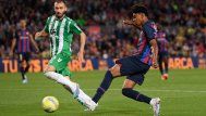 Lamine Yamal en su debut total con Barcelona. Foto: AFP-