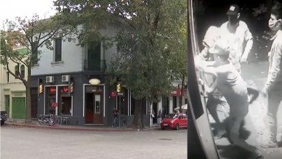 entraron a robar en una cafeteria y quedaron registrados por las camaras