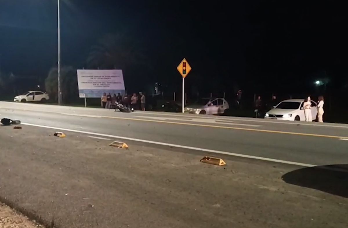 Murió un motociclista que fue chocado desde atrás por el conductor de un vehículo que fugó en Rocha