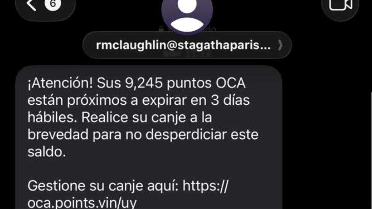 Oca advierte intento de estafa a sus usuarios mediante mensaje de texto