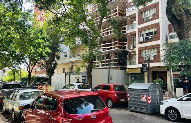 Foto: Yanina Gasañol, Subrayado. Edificio en construcción en Punta Carretas donde ocurrió el caso.