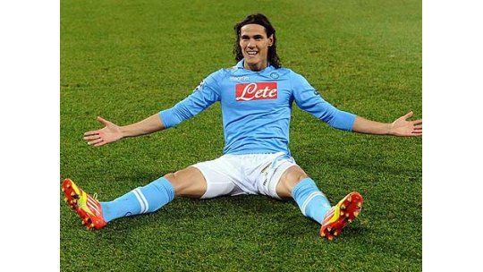 El backstage de la página web de Edinson Cavani