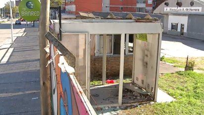 un nuevo cajero automatico fue explotado 