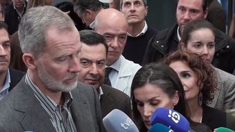 los reyes de espana visitaron la zona cero del accidente ferroviario: ha sido un impacto muy fuerte, dijeron