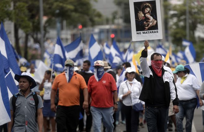 protestas Nicaragua cartel no matarás AFP.jpg