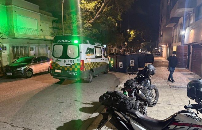 Foto cedida a Subrayado. Escena del suicidio en Pocitos.