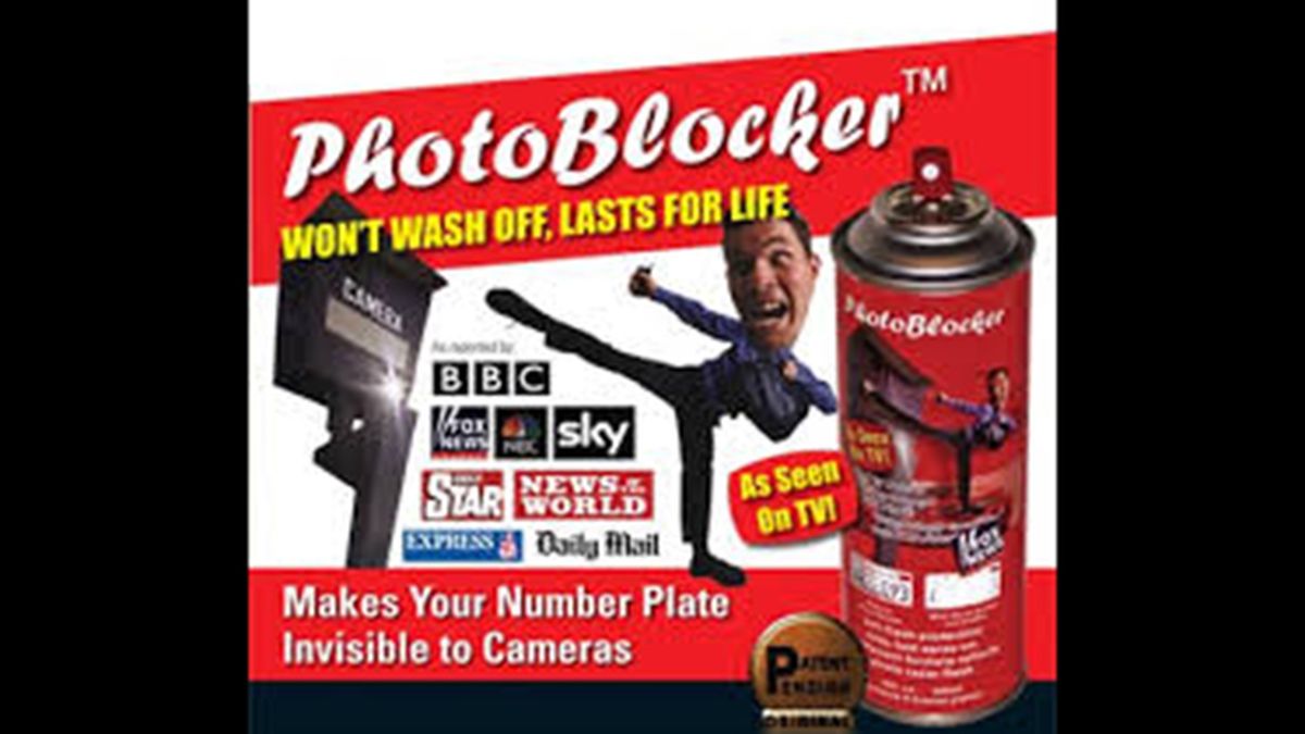 Photoblocker, el spray antimultas que pone en cuestión cámaras de