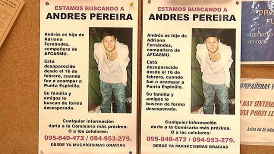 andres pereira desaparecido
