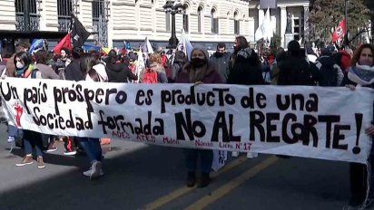 federacion de profesores hace paro en liceos del sur del pais