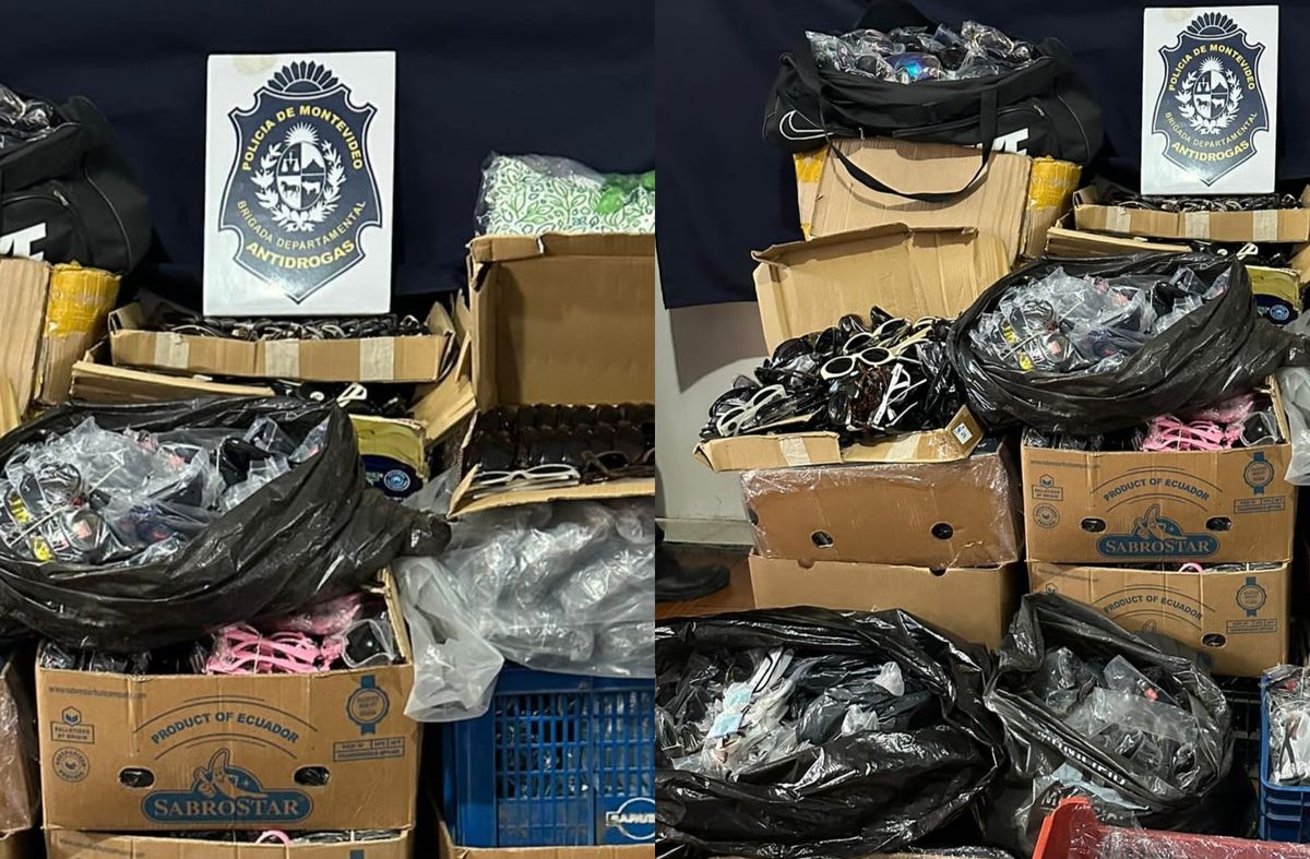 Foto cedida a Subrayado. Lentes incautados durante los allanamientos. Foto cedida a Subrayado. Lentes incautados durante los allanamientos.