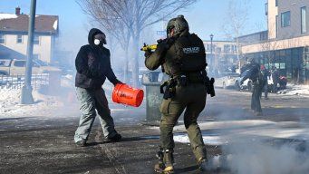 Minneápolis, Minnesota, Estados Unidos: Protestas este sábado 24 de enero. Foto: AFP