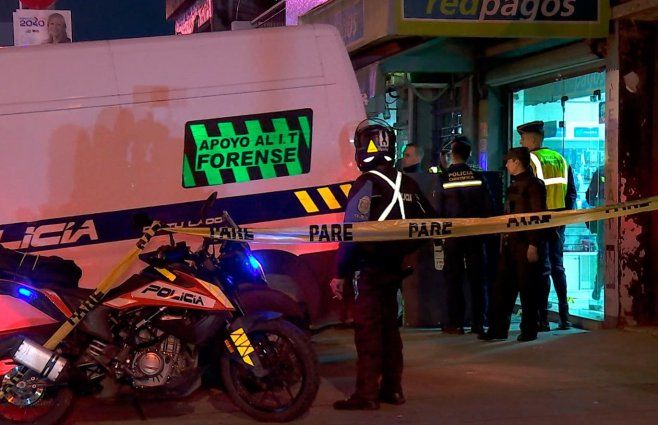 Foto: Subrayado. Escena del homicidio en Curva de Maroñas, en principios de junio.