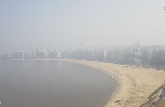 Foto: Cámara de Antel, playa Pocitos, hora 14:30.