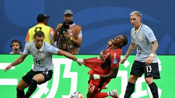 Uruguay VS Cabo Verde. Foto: AFP Uruguay VS Cabo Verde. Foto: AFP