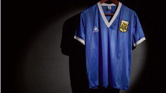 Foto: AFP. Camiseta de Maradona, 1986.