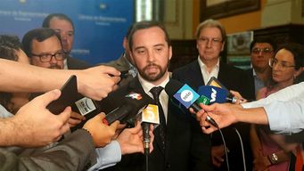bancada de ciudadanos recibio a nicolas albertoni, quien sustituira a ache como vicecanciller