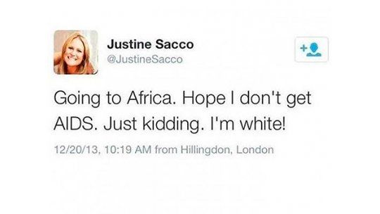 Comentario racista en Twitter costó empleo a relacionista pública