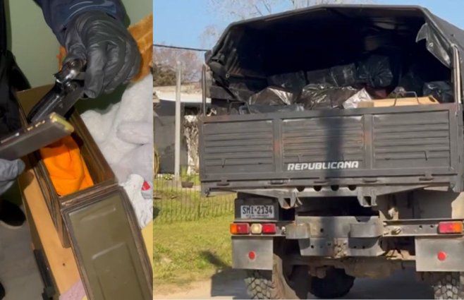 Foto: imágenes difundidas por Aduanas.