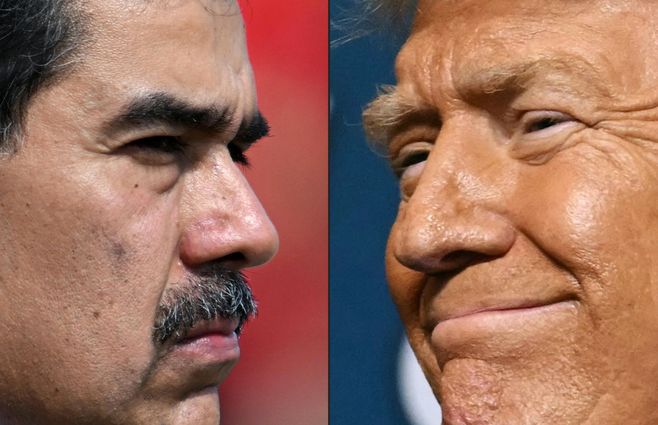 Foto: AFP. Nicolás Maduro y Donald Trump.