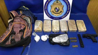 incautaron 60 mil dosis de pasta base y mas de 1 kilo de cocaina en el cerro