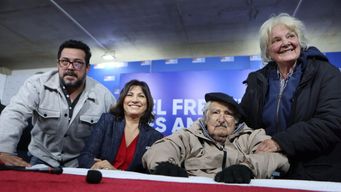 Alejandro Sánchez, Blanca Rodríguez, Pepe Mujica y Lucía Topolansky. Foto: Foco UY