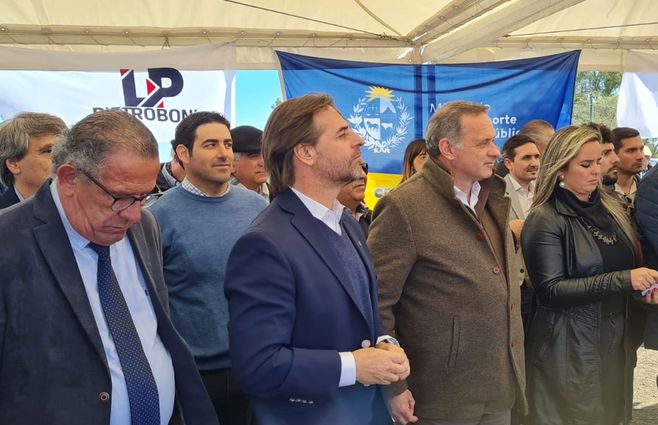 Lacalle Pou en Artigas. Foto: Sergio Martínez, corresponsal de Subrayado.