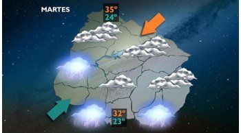 jornada sofocante y pesada; tormentas por el suroeste del pais
