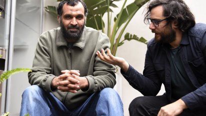 Mohamed Motan y el director Rocamora