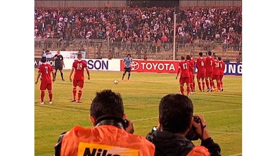 Así se vieron los goles de Uruguay a nivel de cancha