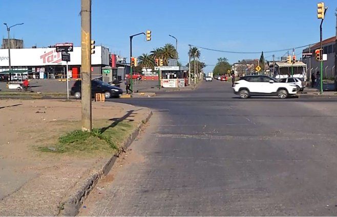 Foto: Subrayado. Avenida Belloni y Matilde Pacheco, Piedras Blancas.