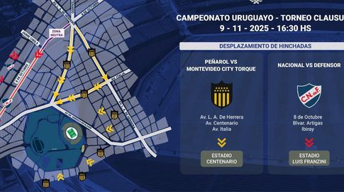 En el Franzini y en el Centenario: juegan desde las 16:30 Defensor Sporting VS Nacional y MC Torque VS Peñarol