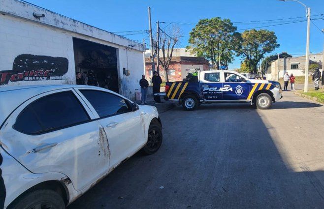 Allanamiento de la Policía en Villa Española.&nbsp;