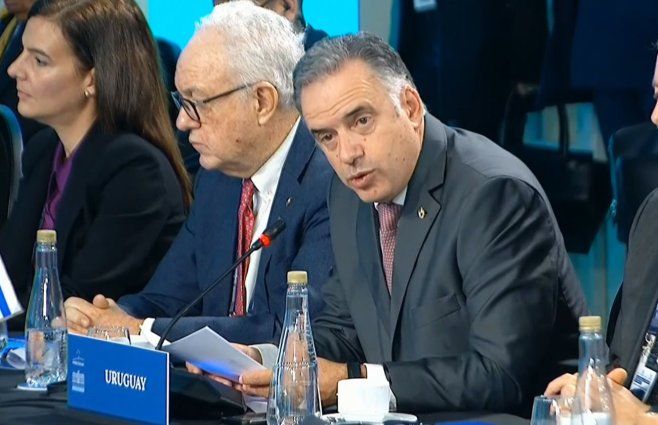 Orsi en la Cumbre del Mercosur, en Buenos Aires.