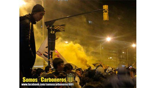 Incidentes en los festejos de Peñarol en la rambla